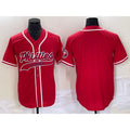 Philadelphia Phillies Blank Red HOLBERT Cool Base Stitched Jersey