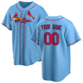Custom St. Louis Cardinals Light Blue HOLBERT Alternate Replica Jersey