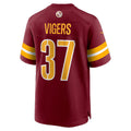 W.Commanders #37 Car'lin Vigers Burgundy HOLBERT Team Game Jersey