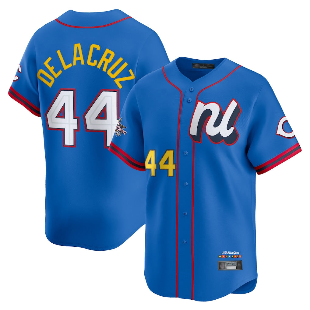 Cincinnati Reds #44 Elly De La Cruz Player Blue HOLBERT National League All-Star Edition Limited Stitched Jerseys