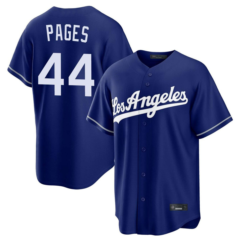 Los Angeles Dodgers #44 Andy Pages Player Royal HOLBERT Game Stitched Jerseys