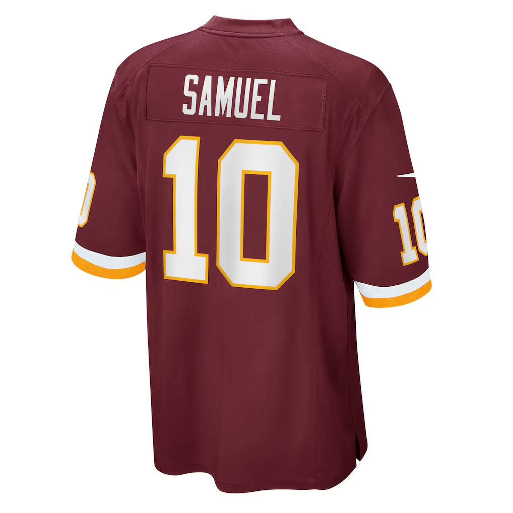 W.Football Team #10 Curtis Samuel Burgundy HOLBERT Game Player Jersey