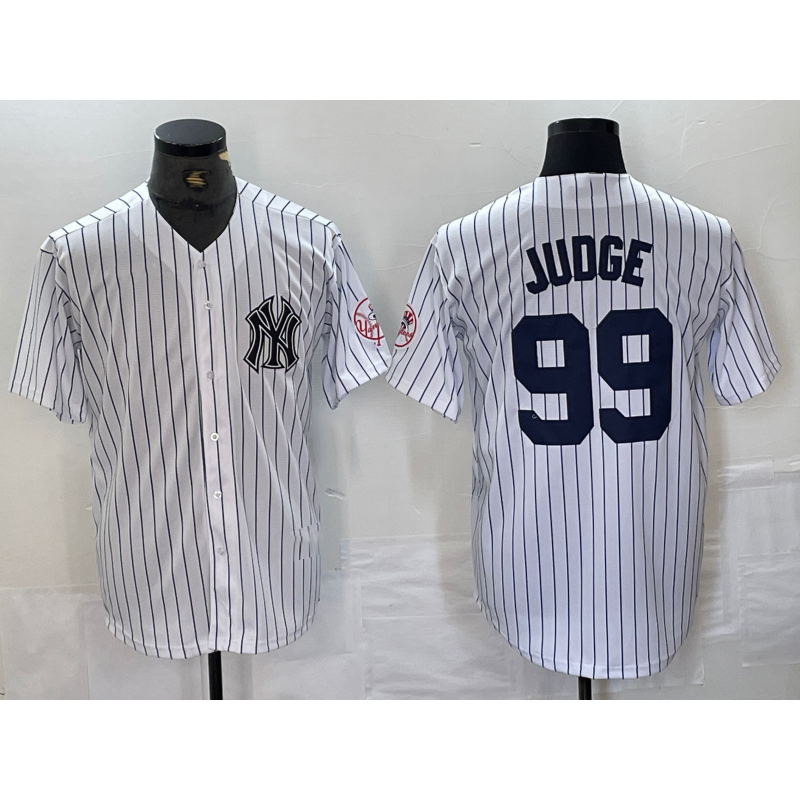 New York Yankees #99 Aaron Judge Name White HOLBERT With Patch 2024 Cool Base Stitched Jersey