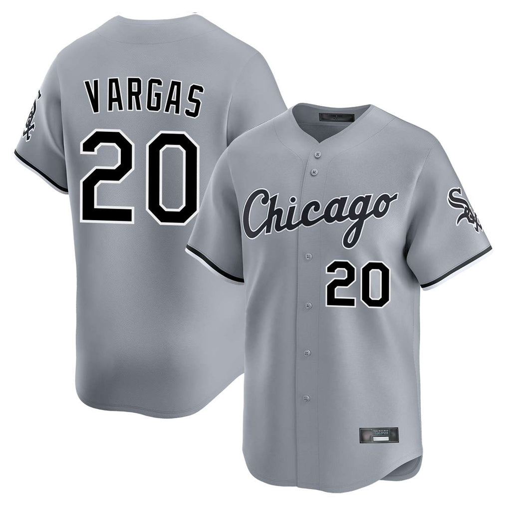 Chicago White Sox #20 Miguel Vargas Player Gray HOLBERT Road Limited Home Stitched Jerseys
