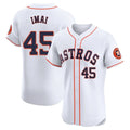 Houston Astros #45 Tatsuya Imai Player White HOLBERT Limited Elite Home Stitched Jerseys