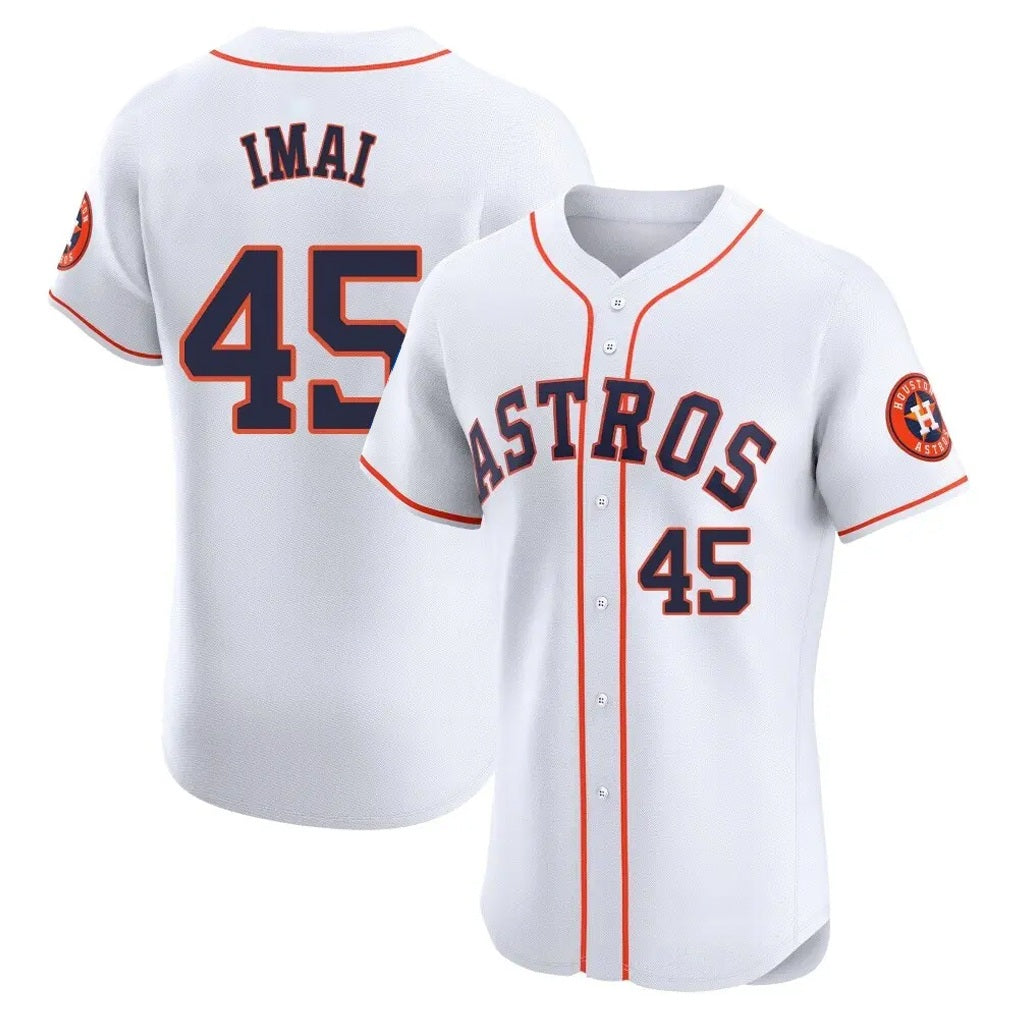 Houston Astros #45 Tatsuya Imai Player White HOLBERT Limited Elite Home Stitched Jerseys