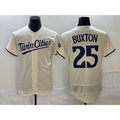 Minnesota Twins #25 Byron Buxton 2023 Cream HOLBERT Flex Base Stitched Jersey