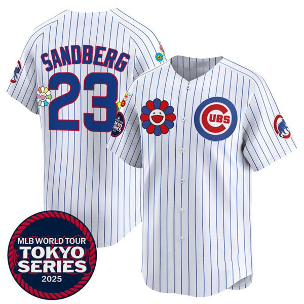 Chicago Cubs #23 Ryne Sandberg White HOLBERT 2025 Tokyo Series Limited Stitched Jersey