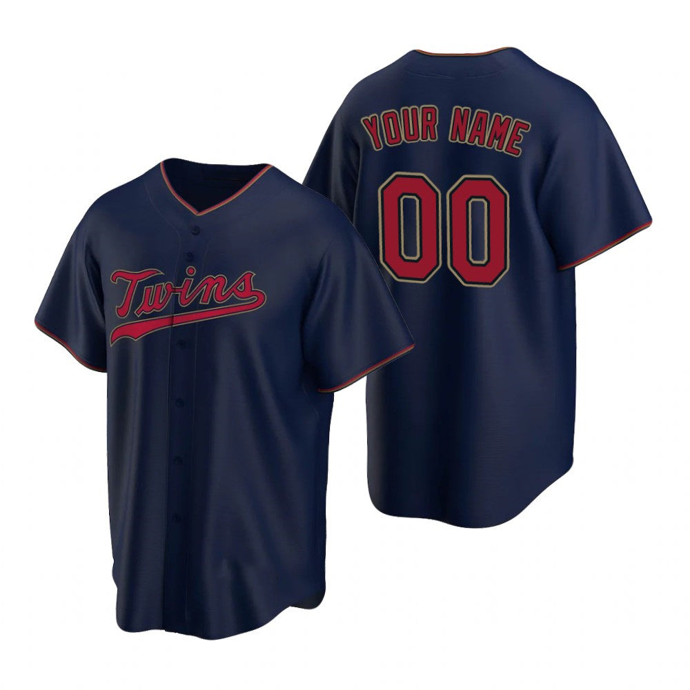 Custom Minnesota Twins Navy HOLBERT 2020 Stitched Cool Base Jersey