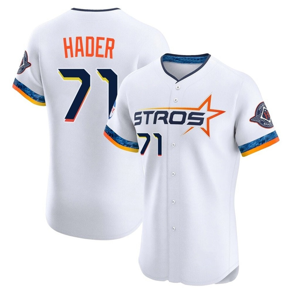 Houston Astros #71 Josh Hader Player White HOLBERT City Connect Limited Elite Home Stitched Jerseys