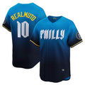 Philadelphia Phillies #10 J.T. Realmuto Navy HOLBERT City Connect Limited Jersey