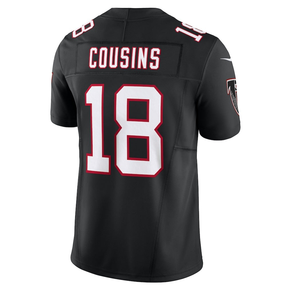 A.Falcons #18 Kirk Cousins Black HOLBERT Vapor F.U.S.E. Limited Jersey 2