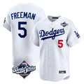 Los Angeles Dodgers #5 Freddie Freeman Player White HOLBERT World Series Limited Home Stitched Jerseys