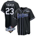 Los Angeles Dodgers #23 Kyle Tucker Player Black HOLBERT World Series Carbon Limited Home Stitched Jerseys