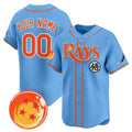 Custom Tampa Bay Rays x Dragon Ball Blue HOLBERT Vapor Premier Limited Jersey - All Stitched