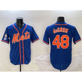 New York Mets #48 Jacob DeGrom Royal HOLBERT 2025 Spring Training Cool Base Stitched Jersey