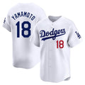 Los Angeles Dodgers #18 Yoshinobu Yamamoto Player White HOLBERT Limited Home Stitched Jerseys