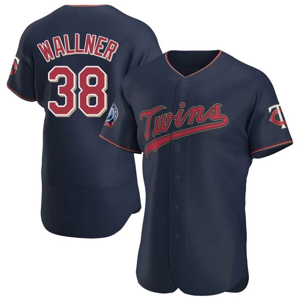 Minnesota Twins #38 Matt Wallner Player Navy HOLBERT60th Home Limited Elite Stitched Jerseys