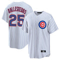 Chicago Cubs #25 Moises Ballesteros Player White HOLBERT Game Home Stitched Jerseys