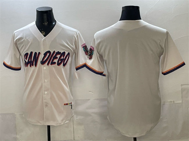 San Diego Padres Blank Cream HOLBERT 2026 City Connect Stadium Stitched Jersey