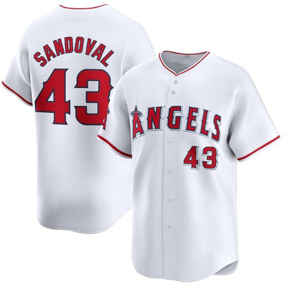 Los Angeles Angels #43 Patrick Sandoval White HOLBERT Home Limited Stitched Jersey