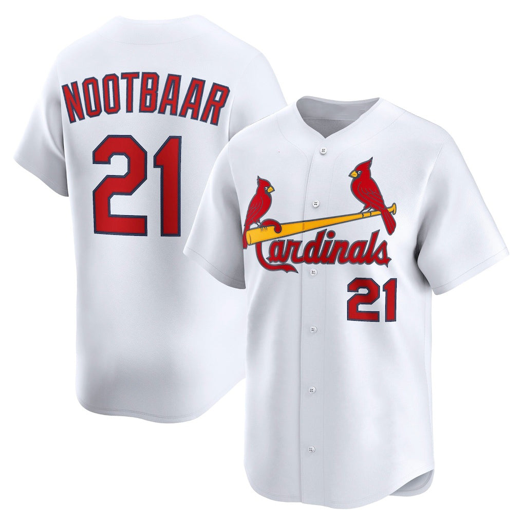 St. Louis Cardinals #21 Lars Nootbaar White HOLBERT Home Limited Player Jersey