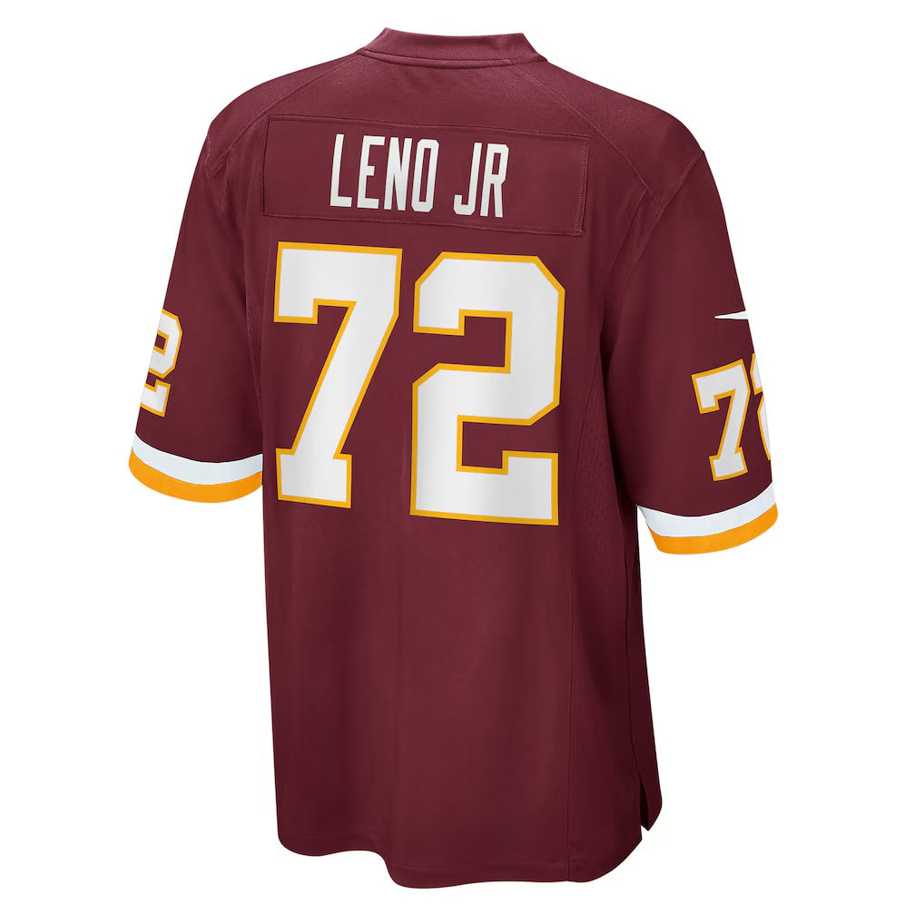 W.Football Team #72 Charles Leno Jr. Burgundy HOLBERT Game Jersey