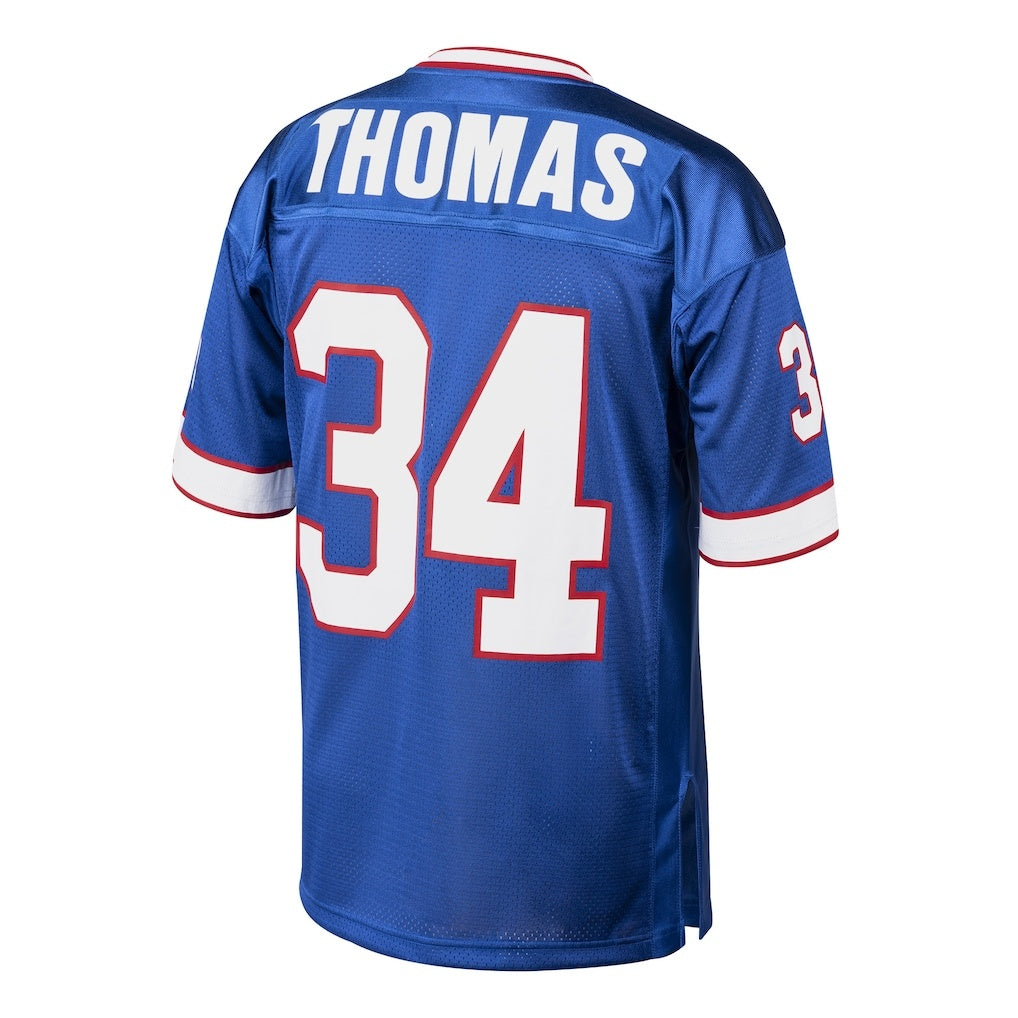 B.Bills #34 Thurman Thomas Mitchell & Ness Royal HOLBERT Authentic Throwback Retired Player Jersey