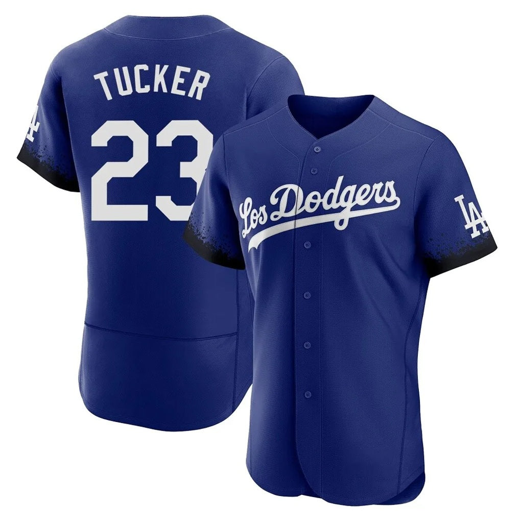 Los Angeles Dodgers #23 Kyle Tucker Player Royal HOLBERT City Connect Elite Home Stitched Jerseys