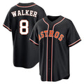 Houston Astros #8 Christian Walker Player Black HOLBERT Fashion Out Home Game Stitched Jerseys