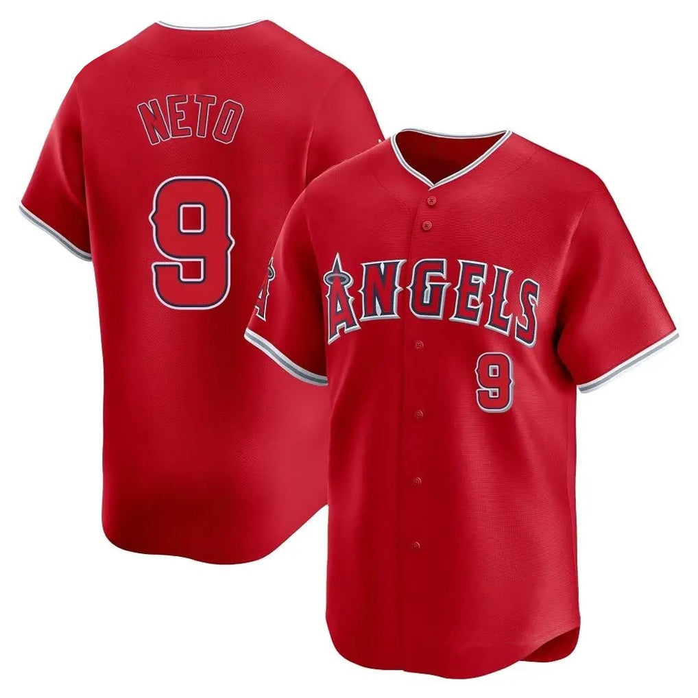Los Angeles Angels #9 Zach Neto Player Red HOLBERT Home Limited Stitched Jerseys