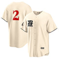 Texas Rangers #2 Marcus Semien Cream HOLBERT 2023 City Connect Cool Base Stitched Jersey