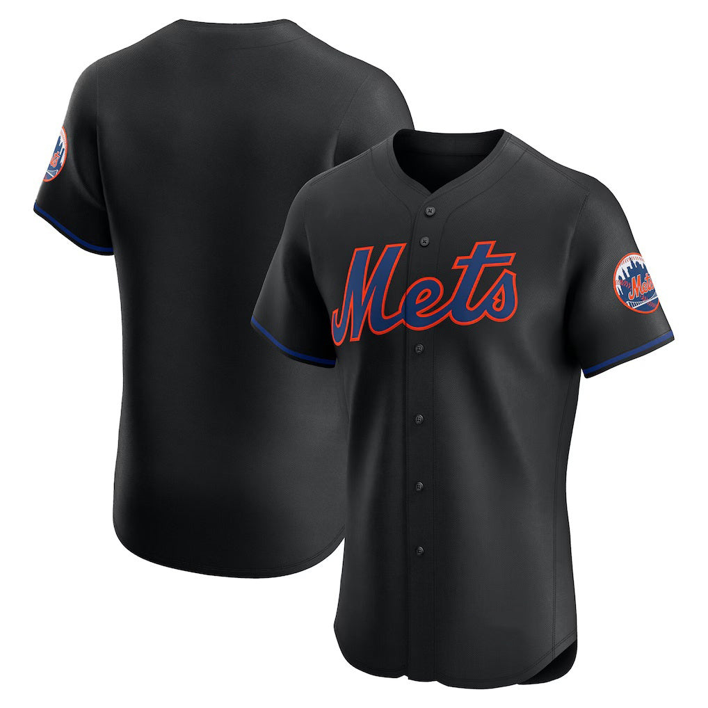 New York Mets Black HOLBERT Alternate Elite Jersey