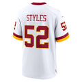 W.Commanders #52 Sonny Styles White HOLBERT Game Super Bowl Era Jersey