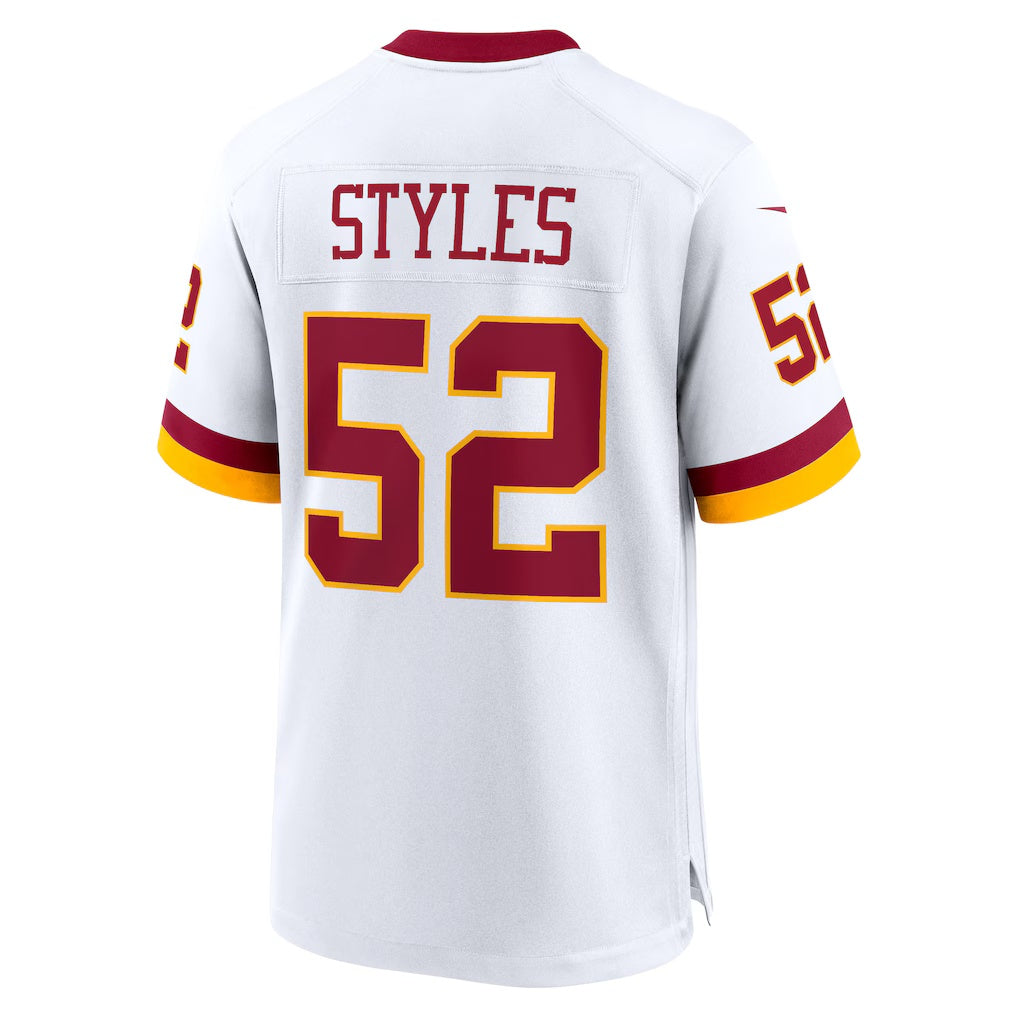W.Commanders #52 Sonny Styles White HOLBERT Game Super Bowl Era Jersey