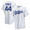 Los Angeles Dodgers #44 Andy Pages White HOLBERT Home Replica Jersey