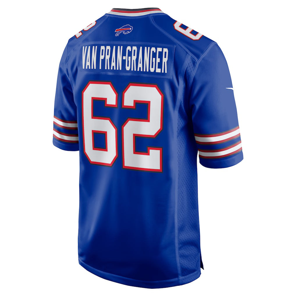 B.Bills #62 Sedrick Van Pran-Granger Royal HOLBERT Game Jersey
