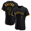 Cleveland Guardians #7 George Valera Player Black HOLBERT Snake Skin City Limited Elite Home Stitched Jerseys