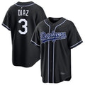 Los Angeles Dodgers #3 Edwin D¨ªaz Player Black HOLBERT Carbon Limited Home Stitched Jerseys