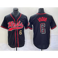 Cincinnati Reds #6 Jonathan India Number Black HOLBERT 2023 City Connect With Patch Stitched Jersey