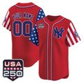 Custom New York Yankees America 250 Edition Vapor Premier Limited Red HOLBERT Stitched Jerseys