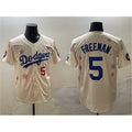 Los Angeles Dodgers #5 Freddie Freeman Cream HOLBERT 2025 Tokyo Series Limited Stitched Jersey