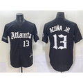 Atlanta Braves #13 Ronald Acuna Jr. Black HOLBERT Gothic South x Outkast Edition Vapor Limited Stitched Jersey
