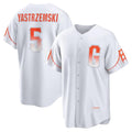 San Francisco Giants #5 Mike Yastrzemski White HOLBERT 2021 City Connect Cool Base Jersey