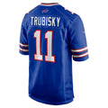 B.Bills #11 Mitchell Trubisky Royal HOLBERT Game Jersey