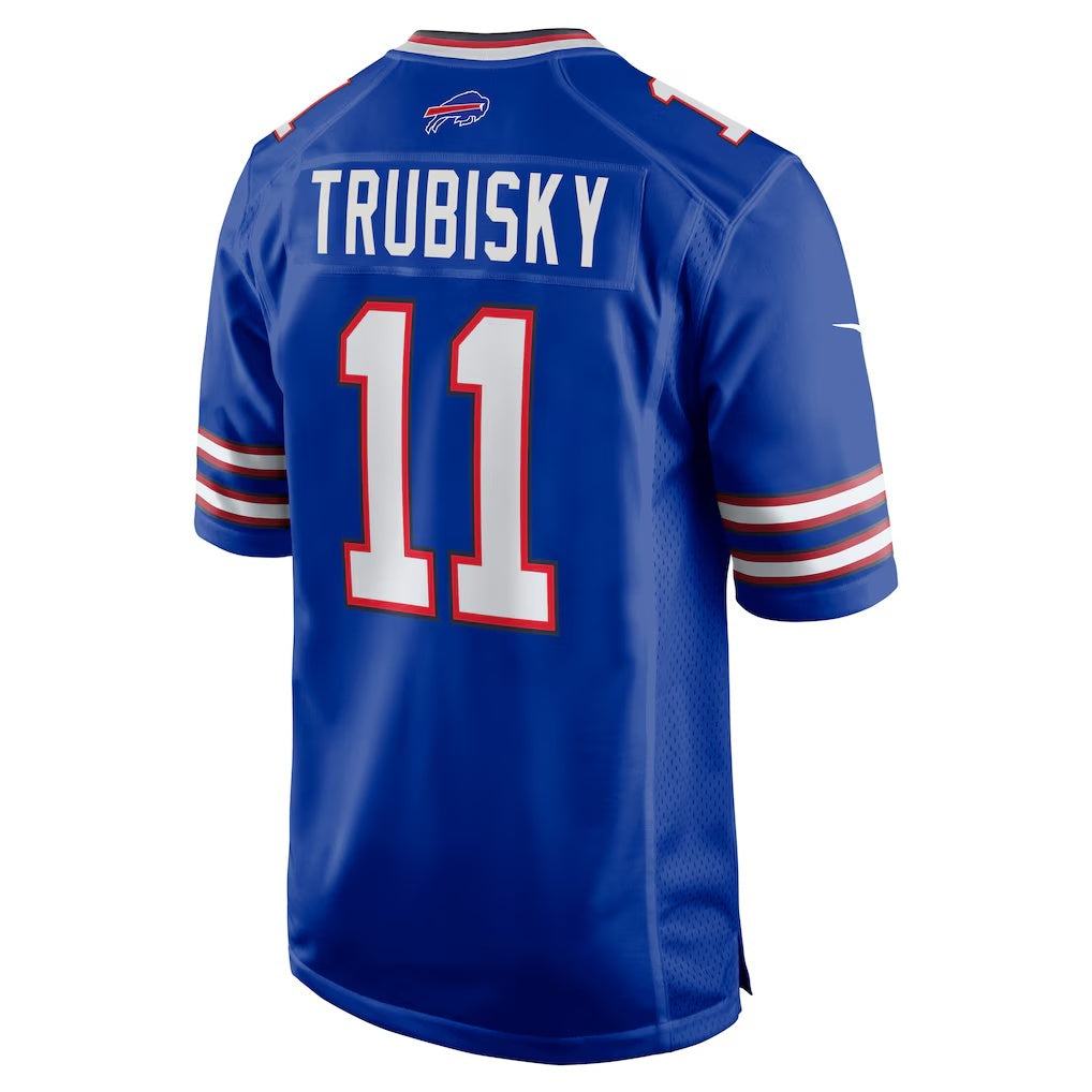 B.Bills #11 Mitchell Trubisky Royal HOLBERT Game Jersey