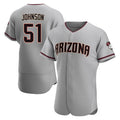 Arizona Diamondbacks #51 Randy Johnson Player Gray HOLBERT Road Limited Elite Home Game Stitched Jerseys