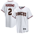 Arizona Diamondbacks #2 Geraldo Perdomo Player White HOLBERT Home Game Stitched Jerseys