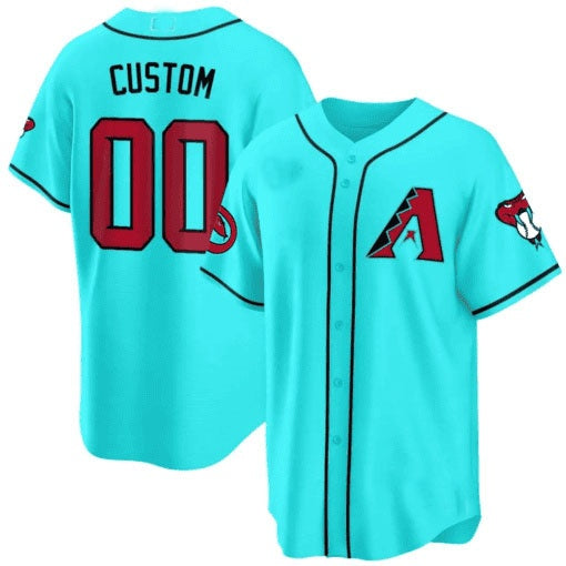 Custom Arizona Diamondbacks 2024 Cool Base Jersey V2 ¨C Teal HOLBERT