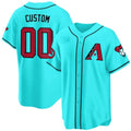 Custom Arizona Diamondbacks 2024 Cool Base Jersey V2 ¨C Teal HOLBERT